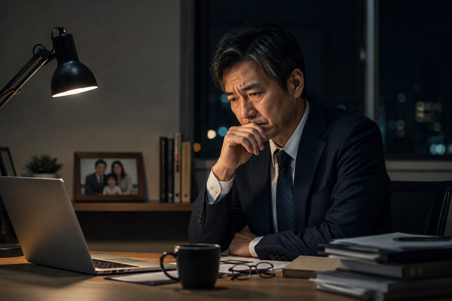 仕事や家庭を背負いながら自分自身と向き合う中高年男性