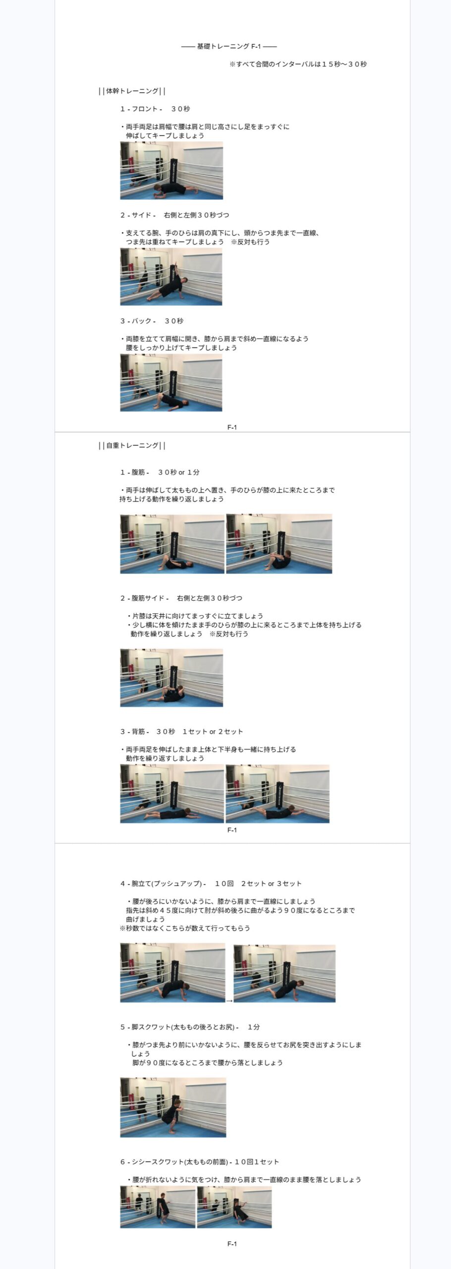 SOARBOXINGの写真付きレッスンマニュアル