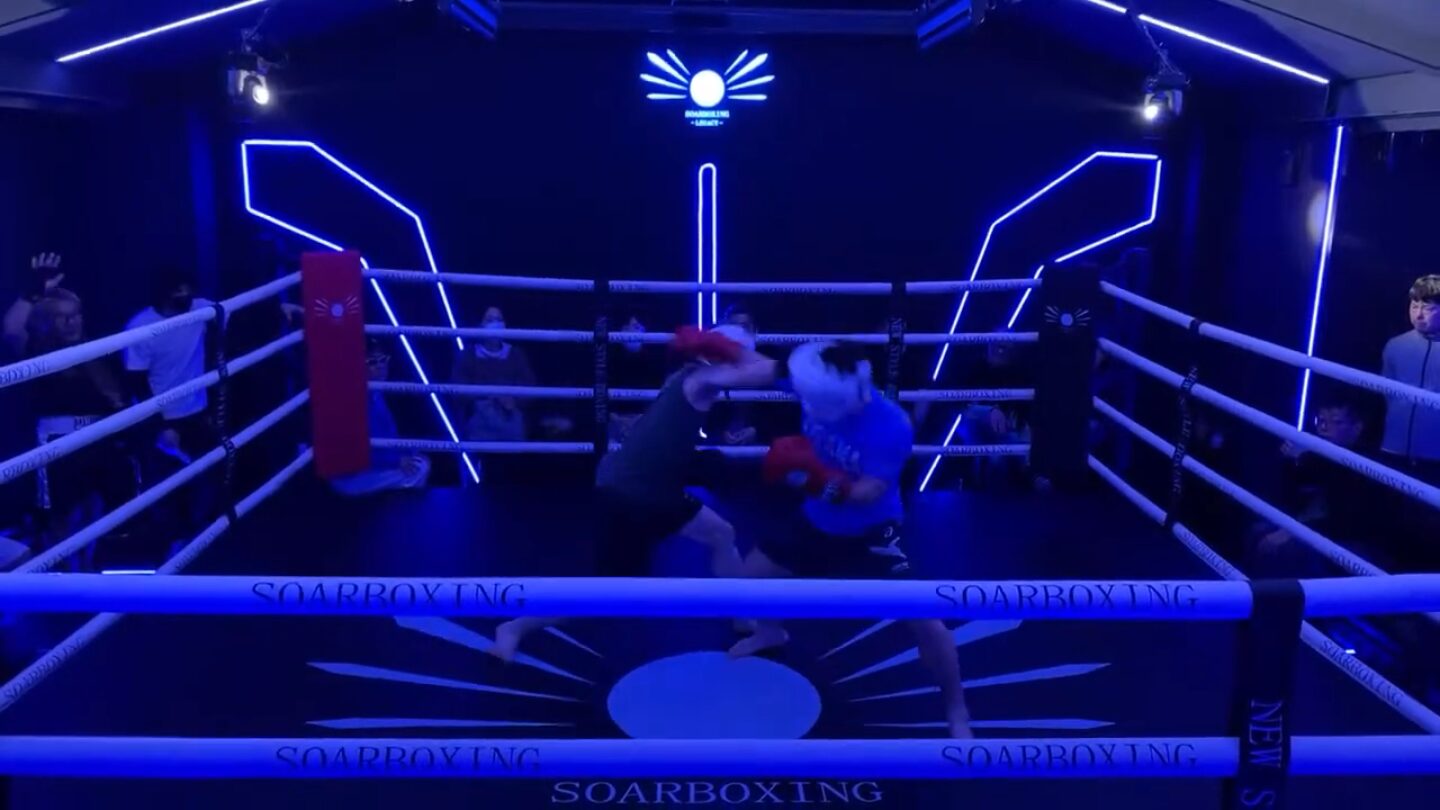 Boxing event atmosphere at SOARBOXING LEGACY in Osaka, Japan